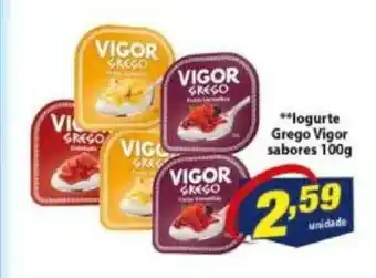 Vencedor Atacadista Iogurte Grego Vigor Sabores 100g oferta