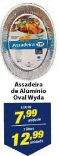 Vencedor Atacadista Assadeira de Aluminio Oval Wyda 4L oferta