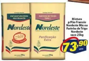 Vencedor Atacadista Mistura p/ Pao Frances Nordeste mix ou Farinha de Trigo Nordeste saco 25kg oferta