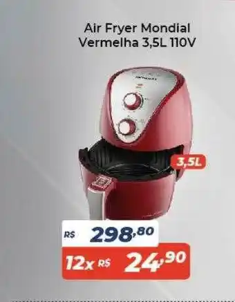 Atakarejo Air Fryer Mondial Vermelha 3.5l 110v oferta