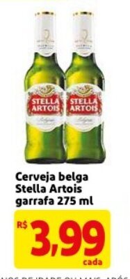 Mercado Extra Cerveja Belga Stella Artois garrafa 275ml oferta