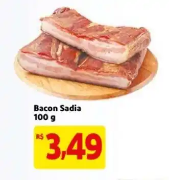 Mercado Extra Bacon Sadia 100g oferta