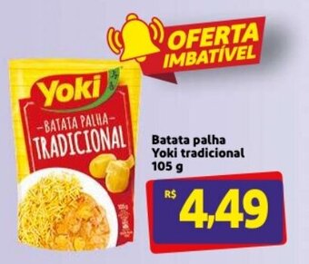Mercado Extra Batata Palha Yoki tradicional 105g oferta