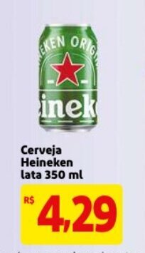 Mercado Extra Cerveja Heineken lata 350ml oferta