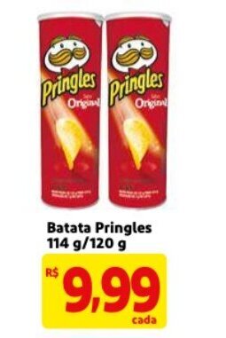 Mercado Extra Batata Pringles 114g/120g oferta