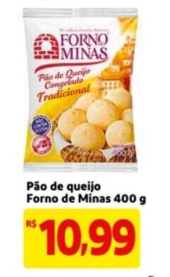 Mercado Extra Pao de queijo Forno de Minas 400g oferta