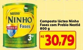 Mercado Extra Composto lacteo Ninho Fases com Prebio Nestle 800g oferta