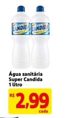 Mercado Extra Agua Sanitaria Super Candida 1L oferta