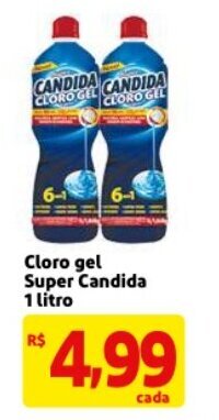 Mercado Extra Cloro gel Super Candida 1L oferta