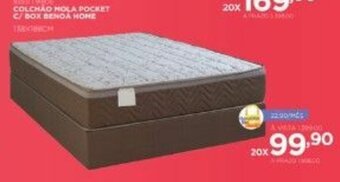 Benoit Colchao Mola Pocket c/ Box Benoa Home oferta