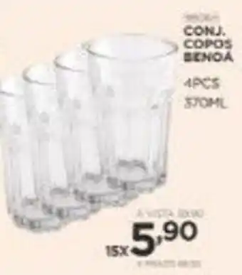 Benoit Conj. Copos Benoa 4pcs 370ml oferta