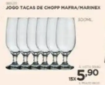 Benoit Jogo Tacas de Chopp Mafra/ Marinex 330ml oferta