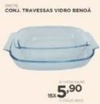 Benoit Conj. Travessas Vidro Benoa oferta