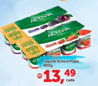 Shibata Supermercados Iogurte Activia Polpa 800g oferta