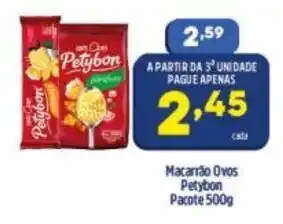Arena Atacado Macarrao Ovos Petybon Pacote 500g oferta