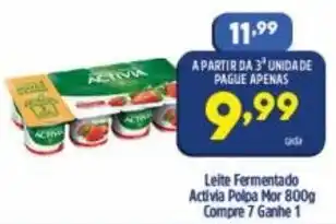 Arena Atacado Leite Fermentado Activia Polpa Mor 800g Compre 7 Ganhe 1 oferta