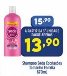 Shampoo Seda Cocinacoes Tamanho Familia 670ml