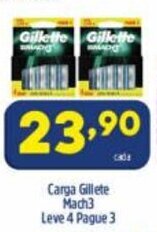 Arena Atacado Carga Gillette Mach3 Leve 4 Pague 3 oferta