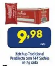 Arena Atacado Ketchup Tradicional Predilecta com 144 Saches de 7g cada oferta