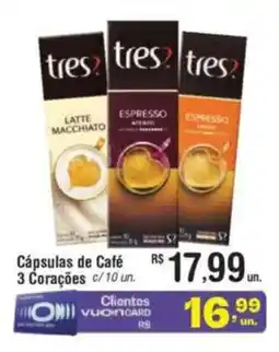 Fort Atacadista Cápsulas de Café 3 Corações oferta