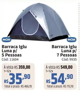 Deltasul Barraca Iglu Luna p/ 5 Pessoas oferta