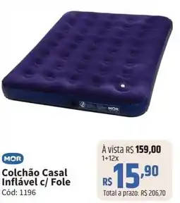 Deltasul Colchão Casal Inflável c/ Fole oferta