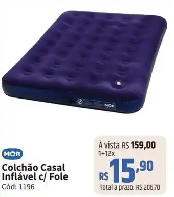 Deltasul Colchão Casal Inflável c/ Fole oferta