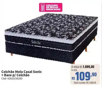 Deltasul Colchão Mola Casal Sonic + Base p/ Colchão oferta