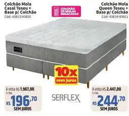 Deltasul Colchão Mola Casal Teseu + Base p/ Colchão oferta