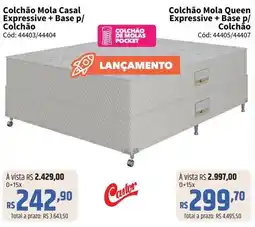 Deltasul Colchão Mola Queen Expressive + Base p/ Colchão oferta