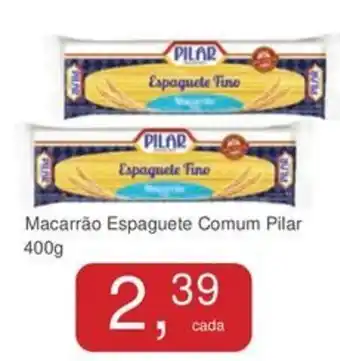 Mineirão Atacarejo Macarrão Espaguete Comum Pilar oferta