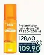 Drogarias Coop Isdin - protetor solar hydro oil fps 30 oferta