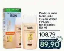 Drogarias Coop Isdin - protetor solar facial fusion water fps 50 oferta