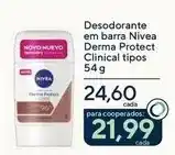 Drogarias Coop Nivea - desodorante em barra derma protect clinical tipos oferta