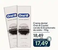 Drogarias Coop Oral-b - creme dental crystal carvão & bicarbonato de sódio oferta