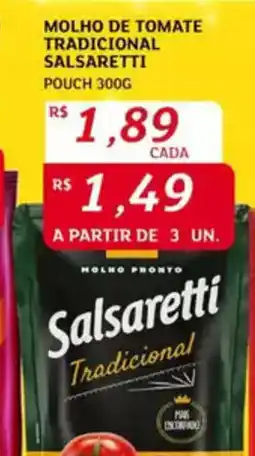 Assaí Atacadista Molho de tomate tradicional salsaretti pouch oferta