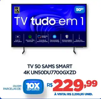 DB Supermercados Tv 50 sams smart 4K UN50DU7700GXZD oferta