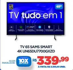 DB Supermercados Tv 65 sams smart 4K UN65DU7700GXZD oferta