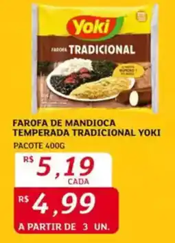 Assaí Atacadista Farofa de mandioca temperada tradicional yoki pacote oferta