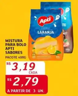 Assaí Atacadista Mistura para bolo apti sabores pacote oferta