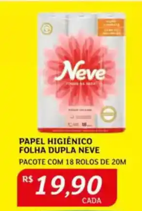 Assaí Atacadista Papel higiénico folha dupla neve oferta