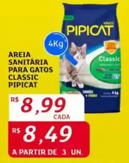 Assaí Atacadista Areia sanitária para gatos classic pipicat oferta