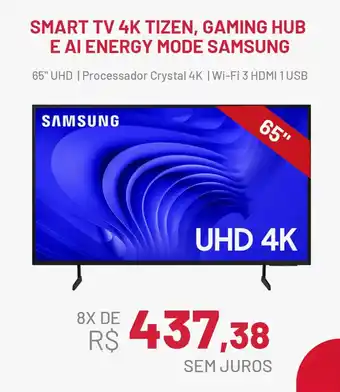 Ferreira Costa Smart tv 4k tizen, gaming hub e ai energy mode samsung oferta