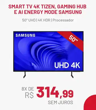 Ferreira Costa Smart tv 4k tizen, gaming hub e ai energy mode samsung oferta