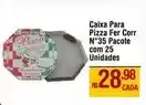 Max Atacadista Pacote - caixa para pizza fer corr n°35 com 25 unidades oferta