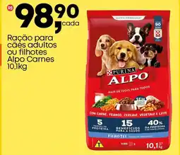 Frangolândia Ração para cãés adultos ou filhotes Alpo Carnes oferta