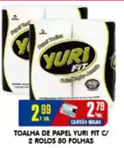 Higa's Supermercado Toalha de papel yuri fit c/ 2 rolos 50 folhas oferta