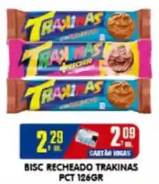 Higa's Supermercado Bisc recheado trakinas pct oferta