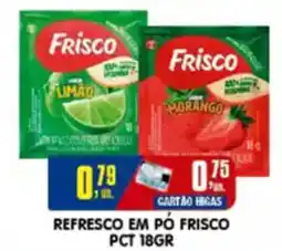 Higa's Supermercado Refresco em pó frisco pct oferta