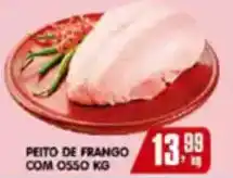 Higa's Supermercado Peito de frango com osso oferta